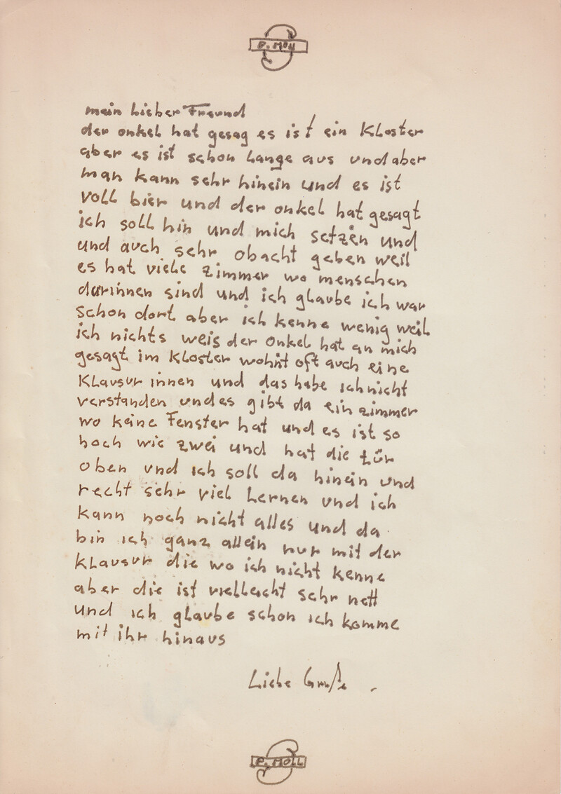 Hülle 9 – Brief 1